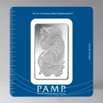 شمش نقره پمپ (PAMP) سوئیس 100 گرمی